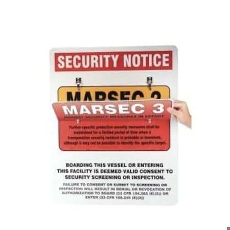 Accuform 24 in W, 30 in H, Aluminum MASE535